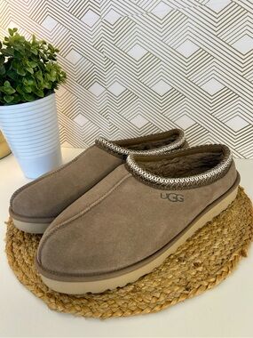Ugg Taupe Tasman Slippers-men’s 13-taupe/putty